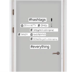 Image of Fine Decor Fine Decor Hashtag Wall Quote