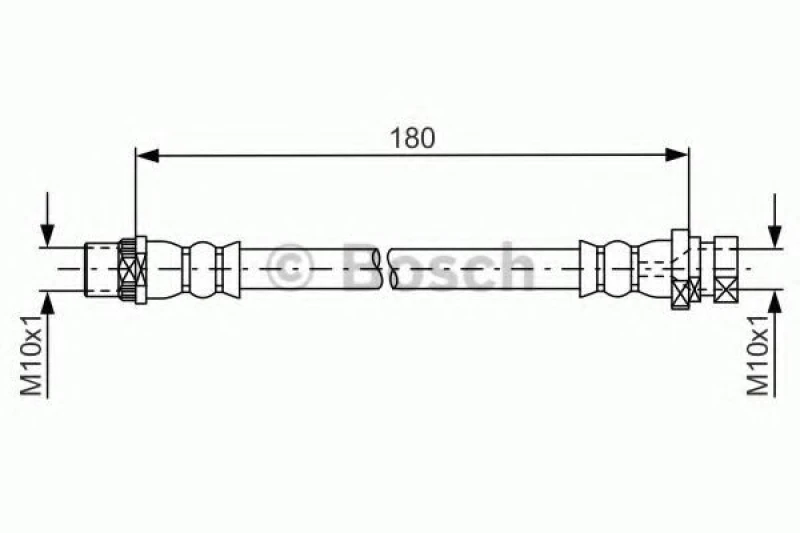 Image of Bosch 1 987 481 682 Brake Hose Brake Hose (83)