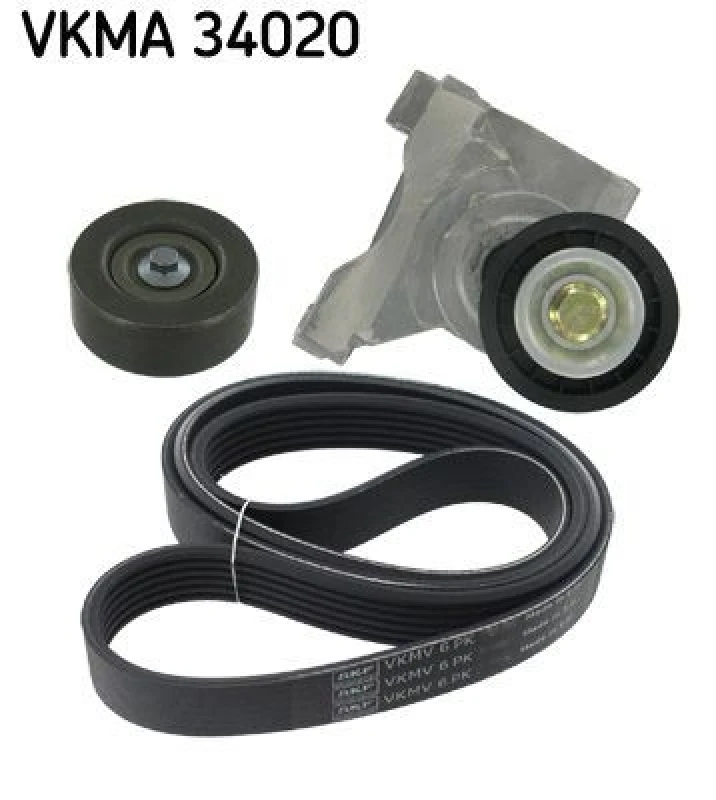 Image of SKF V-Ribbed Belt Set SKF VKMA 34020
