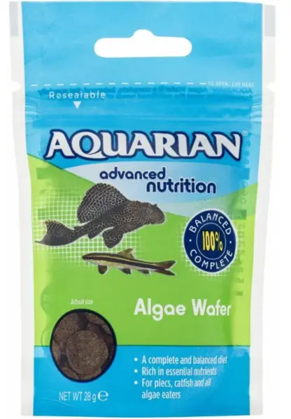 image of Aquarian Algae Wafer Fish Food 85g