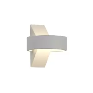 Image of Garden wall lamp Maite White sand 1 bulb 13,6cm