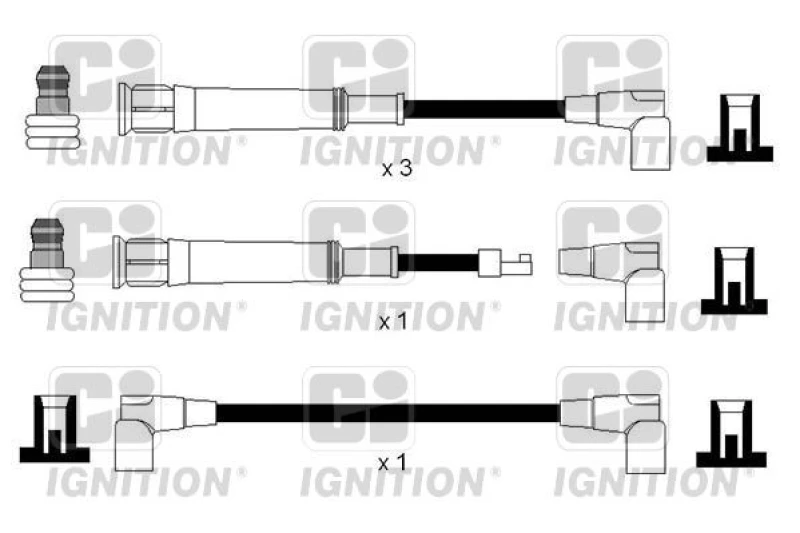 Image of QUINTON HAZELL Ignition lead set QUINTON HAZELL XC1123