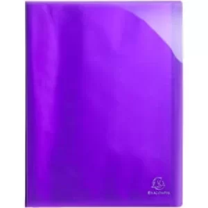 image of Iderama Display Book PP A4, 40 Pkts, Purple, Pack of 12