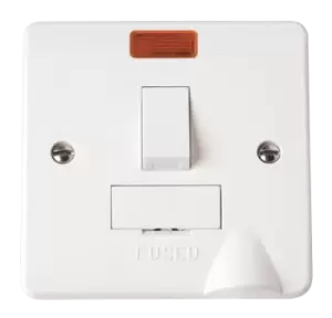 Image of Click Scolmore Mode 13A 2 Gang Fused Spur With Neon Polar White - CMA052