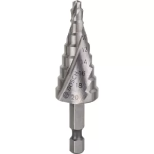 image of 2608597524 4-20Mm Hss 1/4" Hexagon Step Drill Bit