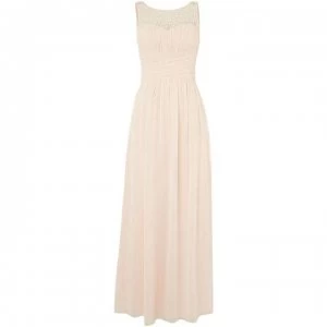 Image of Little Mistress Beaded Top Maxi Dress - Nude