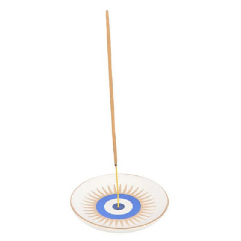Image of Something Different Something Different All Seeing Eye Incense Stick Holder in Light Blue Light Blue One Size Unisex 5063574402064