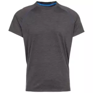Image of Trespass Mens Loki Sports T-Shirt (XXS) (Dark Grey Marl)