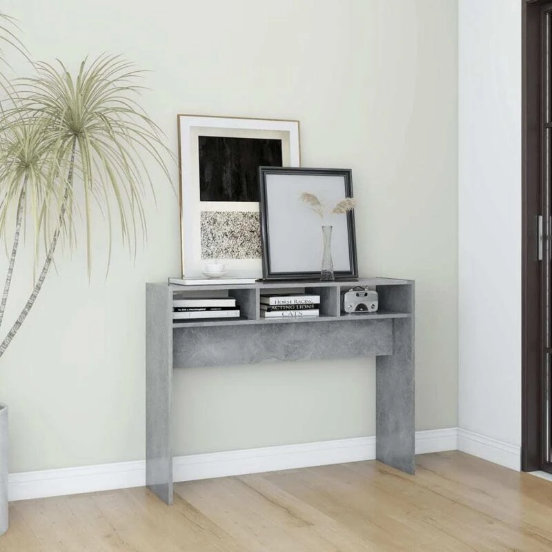 Image of VIDAXL Console Table Concrete Grey 105x30x80cm Engineered Wood Vidaxl 8720286606490