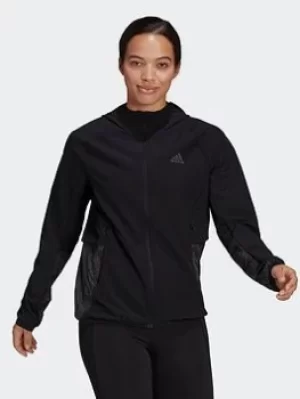 Image of adidas Fast Radically Reflective Run Jacket, Black Size XS Women
