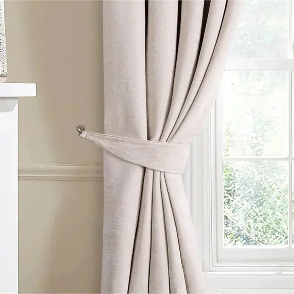 Image of Home Curtains Camden Crushed Chenille Tie Backs Decorative Accessories One Size Beige 76383104000