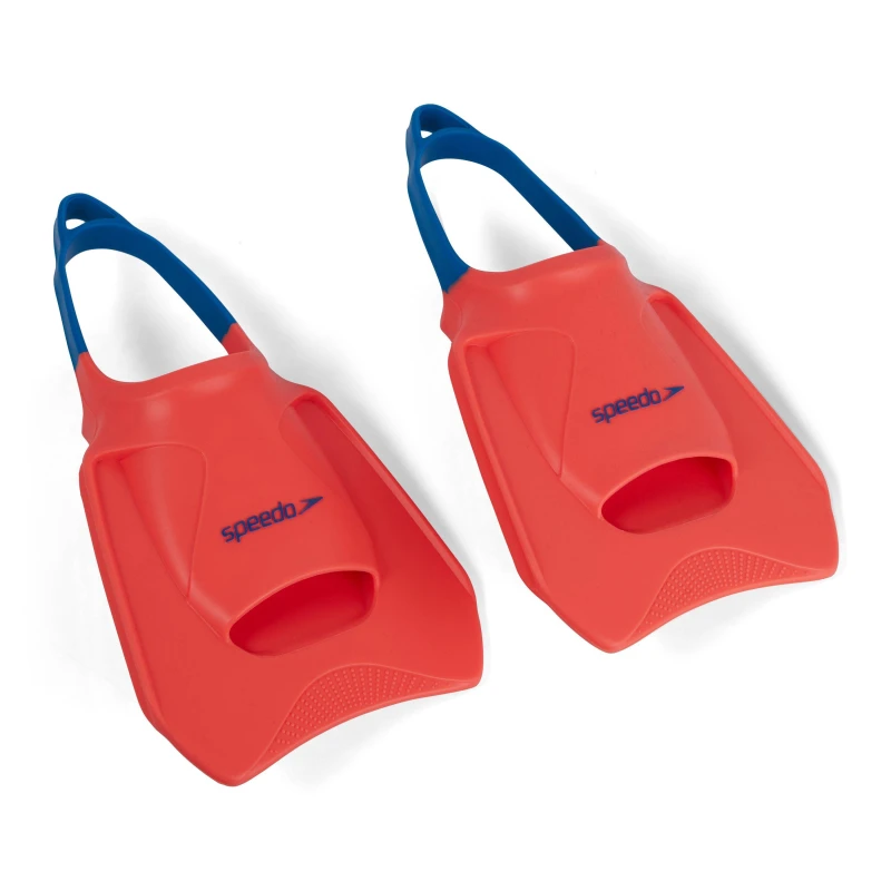 Image of Speedo Adults Biofuse FitFin Swimming Fins Orange/Blue unisex X Large