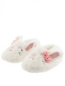 image of Monsoon Girls Bunny Novelty Slippers - Ivory