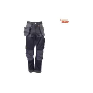 Image of DEWALT - Harrison Pro Stretch Trousers Waist 36" Leg 33" - DEWHARR3633