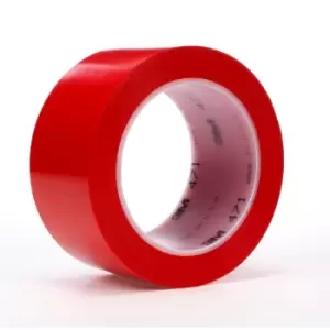 Image of 3M Lane and Safety Marking Tape 471F, Red, 50 mm x 33 m, 0.14 mm