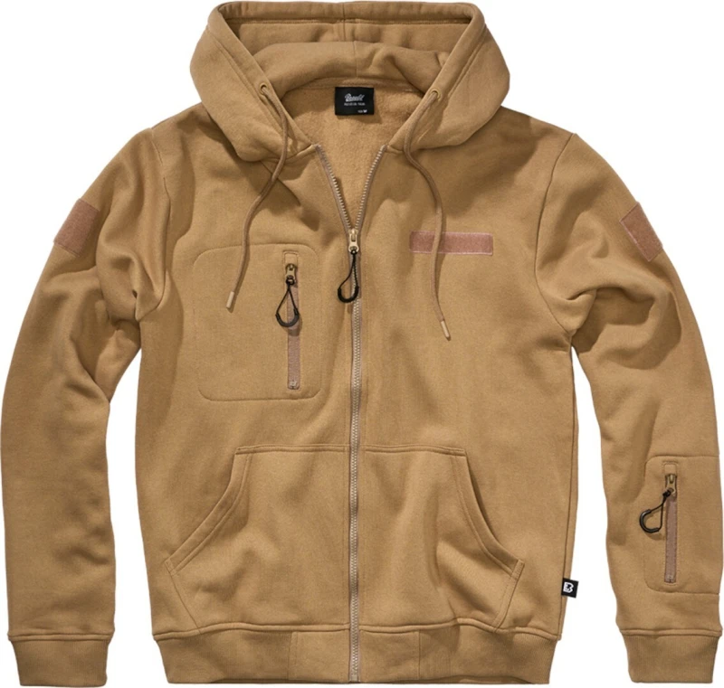 Image of Brandit Tactical Sweat Jacket, beige, Size M for Men