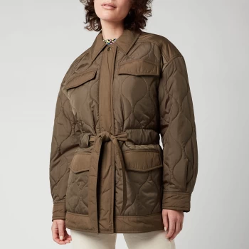 image of Ted Baker Womens Leeonie Lightweight Padded Jacket - Olive - UK 10