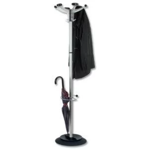 image of Original Contemporary Hat and Coat Stand Steel with Umbrella Holder