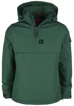 image of Vintage Industries Wallace Anorak Windbreaker dark green