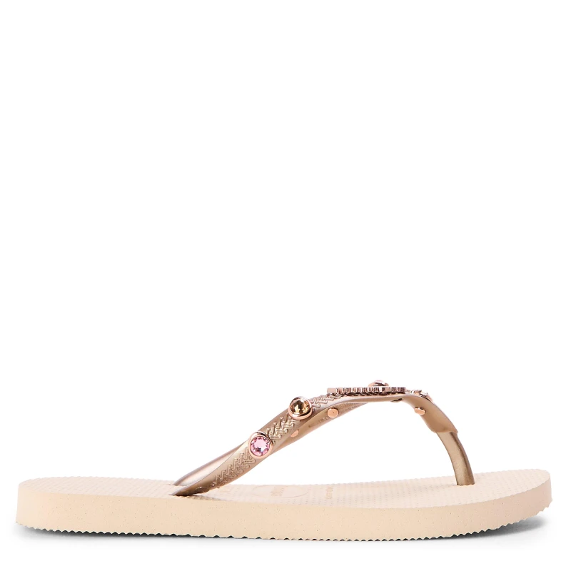 Image of Havaianas Unisex Kids Luxury Flip Flops Beige unisex 1/2