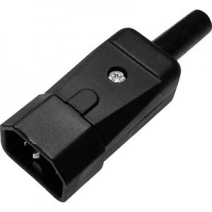 Image of Kaiser 749/sw IEC connector 749 Series (mains connectors) 749 Plug, straight Total number of pins: 2 + PE 10 A Black