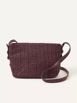 Image of Accessorize Woven Cross Body, Red, Women