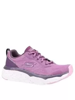 Image of Skechers Max Cush Elite Trainers, Burgundy, Size 6, Women