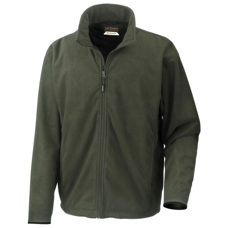 Image of Result Result Men Urban Extreme Climate Stopper Fleece Jacket in Dark Green Size: X-Small Dark Green XS Male 5063470517329