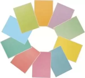 Image of Crossbow Education A4 Overlay 10 pack: 1 of each of Aqua Blue-...