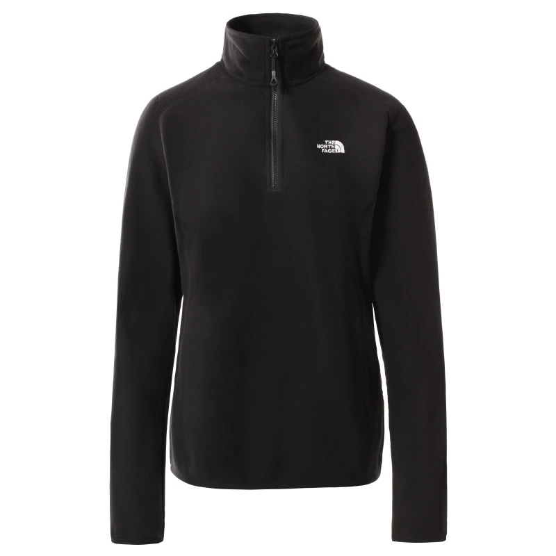 Image of The North Face 100 Glacier 1/4 Zip Fleece Womens TNF Black female 8 (XS)