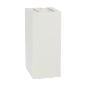 Image of Elstead Lillehammer Integrated LED Outdoor 2 Light Up, Down Wall Light White , IP54