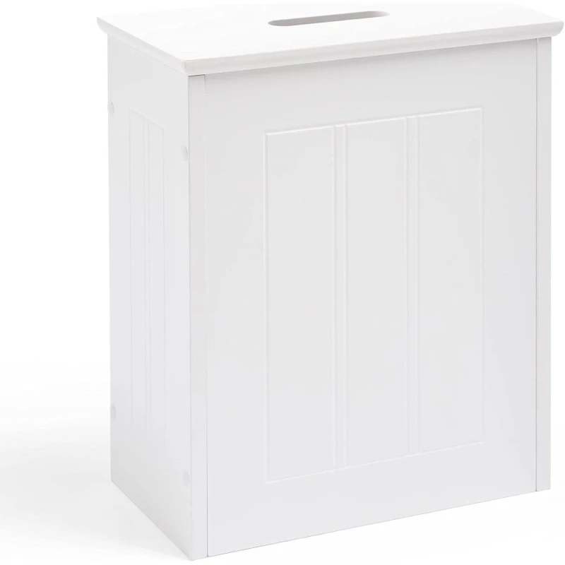 Image of VonHaus Shaker Style Bathroom Storage Box White