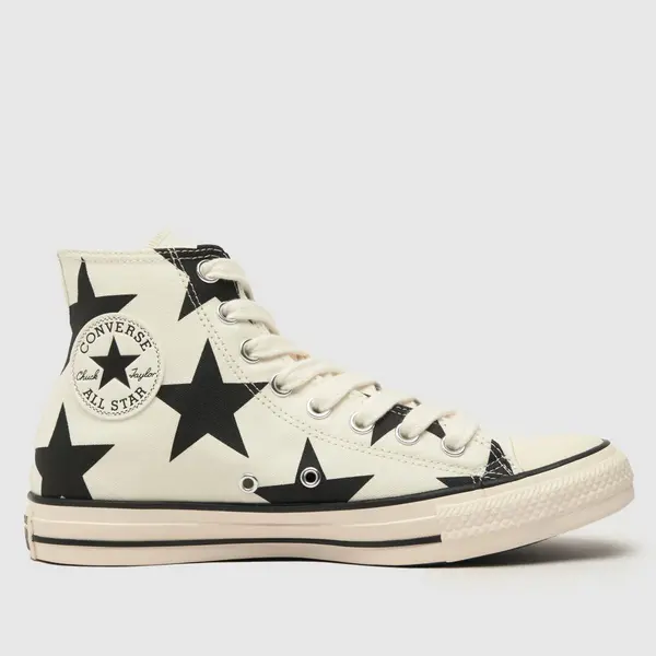 Converse all star hi new form trainers in white & black