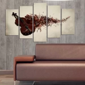 Image of 5PMDF-39 Multicolor Decorative MDF Painting (5 Pieces)