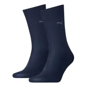 image of Puma 2 Pack Classic Socks Mens - Blue