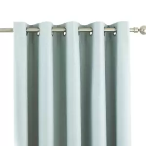 Image of Riva Home Eclipse Blackout Eyelet Curtains (46 x 54" (117 x 137cm)) (Duck Egg)