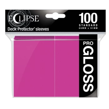 Image of Ultra Pro Eclipse Hot Pink Gloss Standard Sleeves - 100 Sleeves