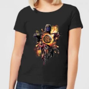 image of Avengers: Endgame Explosion Team Womens T-Shirt - Black