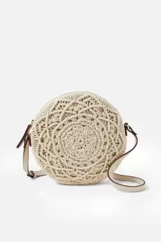 image of 'Mila' Macrame Circle Bag