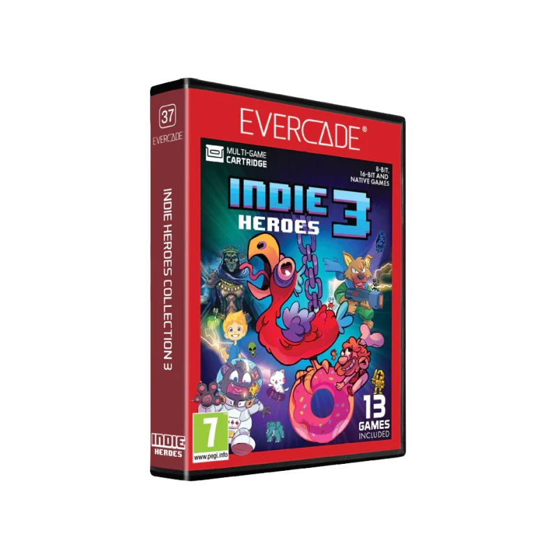 Image of Evercade Evercade Cartridge 37: Indie Heroes Collection 3