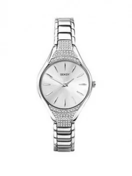 Sekonda Seksy Crystal Silver Bracelet Watch