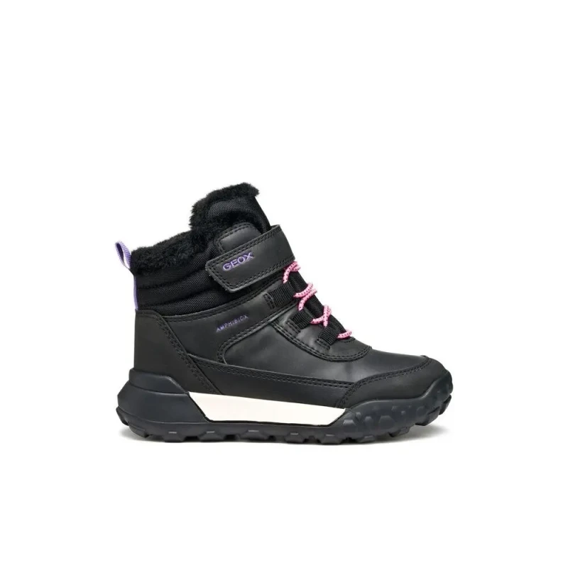 Image of Geox Girls fur winter boots Geox Trekkyup ABX Noir Female 30