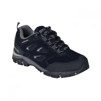 image of Regatta Holcombe Low Junior Waterproof & Breathable Walkin - Black/Granit