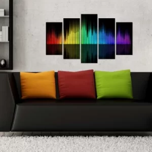 Image of 5MX-94 Multicolor Decorative MDF Painting (5 Pieces)