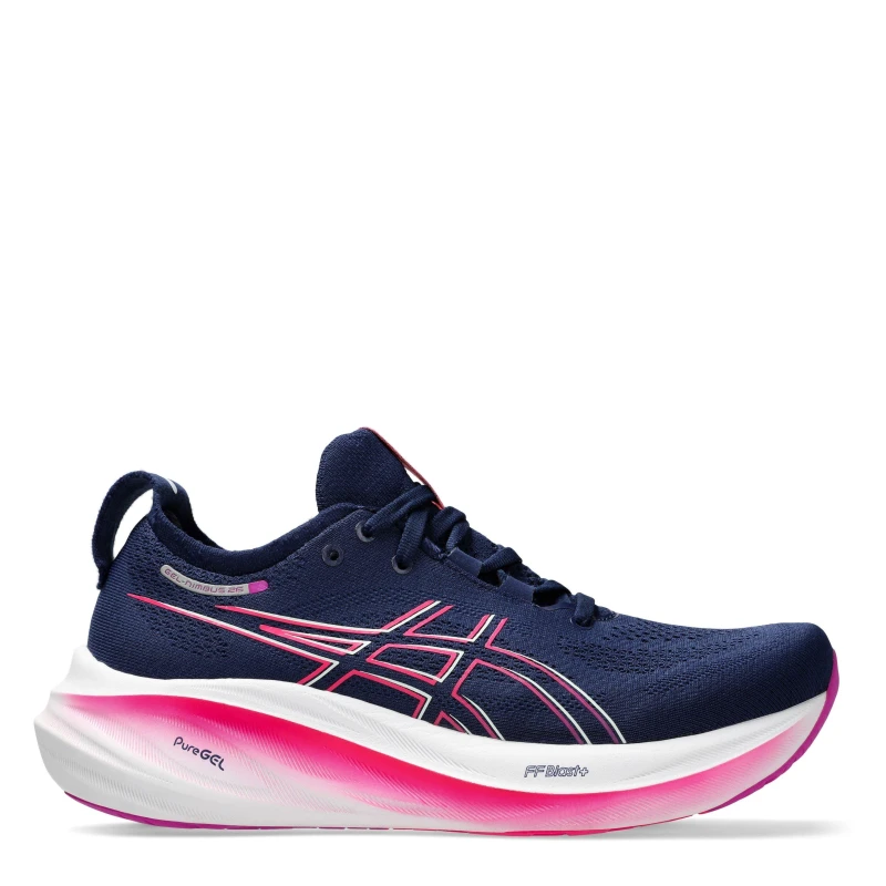 Image of Asics Gel-Nimbus 26 Running Shoe Womens - Blue Blue 5
