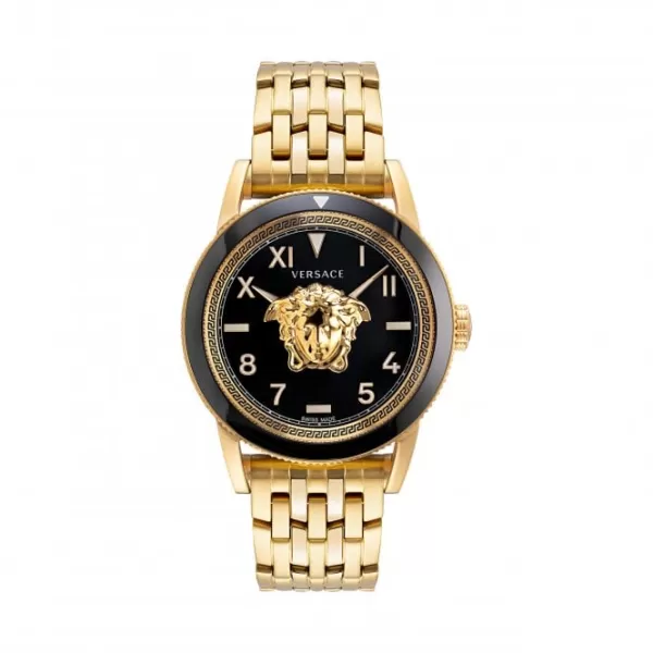 image of Gents V-Palazzo Gold-Tone Black Watch VE2V00322