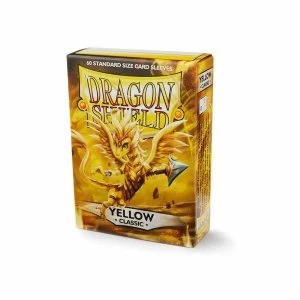 Image of Dragon Shield Japanese Size Classic Yellow Card Sleeves - 60 Sleeves