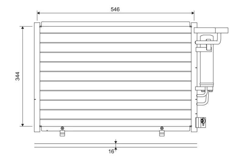 Image of Air conditioning condenser VALEO 822699