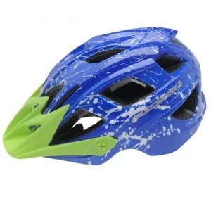 image of Muddyfox Spark Junior Bike Helmet - Blue/Green