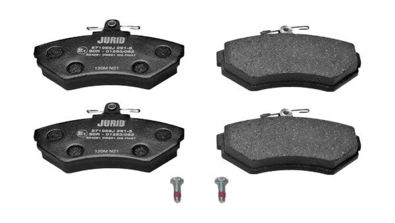 Image of JURID 571969J Brake pad set not prepared for wear warning indicator, with accessories Brake Pad Set,disc brake (402)